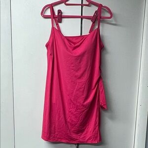 NWOT Land’s End pink one piece swim suit/swim dress.